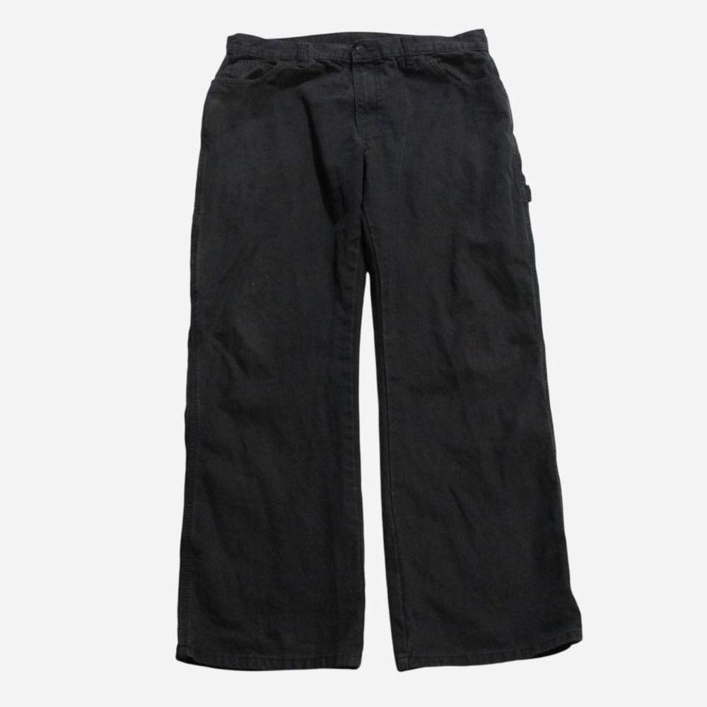 Mens Y2K Black Streetwear Workwear Skater Dickies Carpenter Baggy Pants